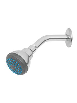 49245 - Regadera redonda 2-1/2' brazo y chapetón de acero, Basic