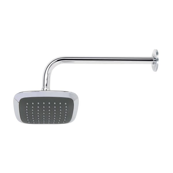 49451 - Regadera cuadrada plato ancho 6' brazo inox a muro, Aero