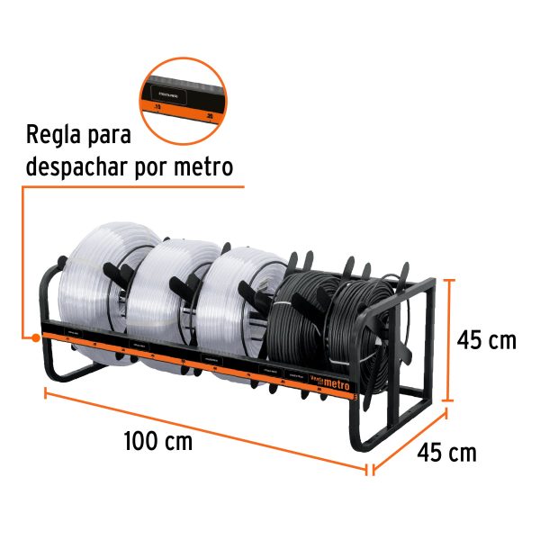 51575 - Rack para cable y manguera de nivel, Truper