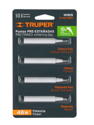 101815 - Juego de 4 puntas para cautín CAU-48ES, Truper