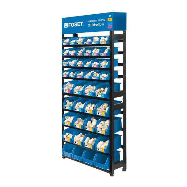55857 - Rack con conexiones CPVC, Foset