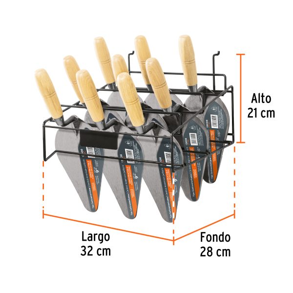 55155 - Rack para cucharas y/o llanas, Truper