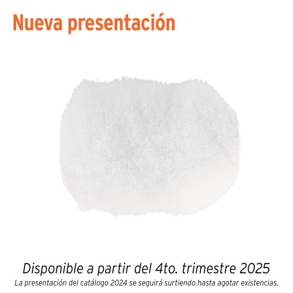 13897 - Bolsa c/1 felpa para mini rodillo poliéster 4'x3/4', TRUPER