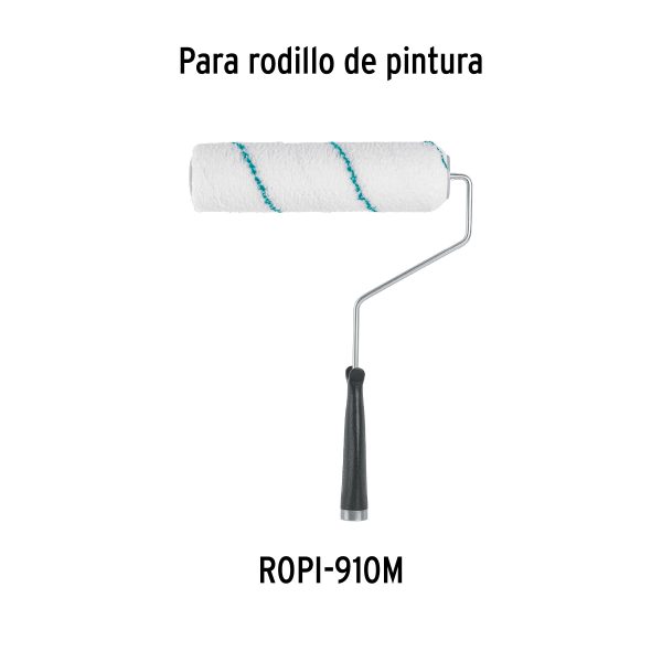 13921 - Felpa p/rodillo, microfibra 9x3/8', superficies poco rugosas