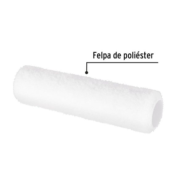 28041 - Felpa para rodillo, 9 x 3/8', superficies lisas, PRETUL