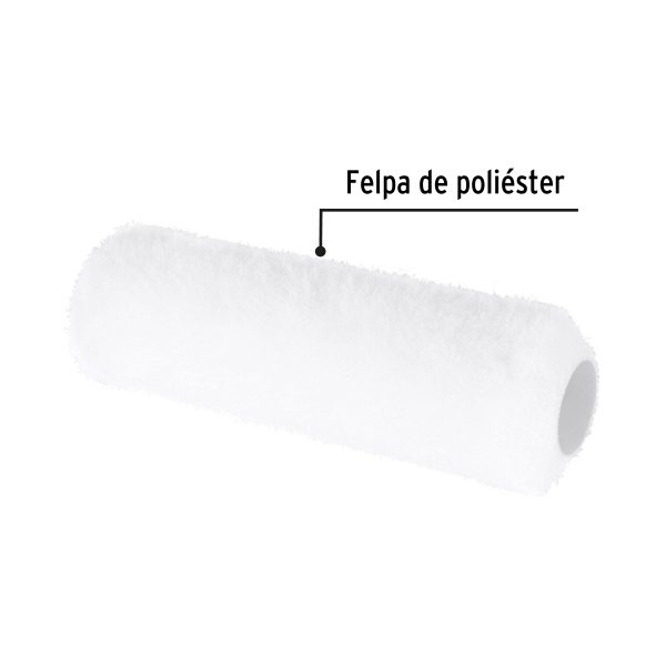 28042 - Felpa para rodillo, 9x5/8',superficies poco rugosas, PRETUL
