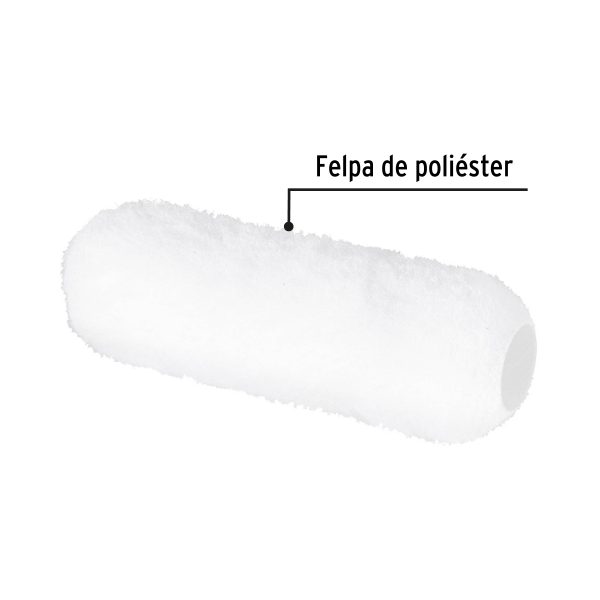 28043 - Felpa para rodillo, 9 x 3/4', superficies rugosas, PRETUL