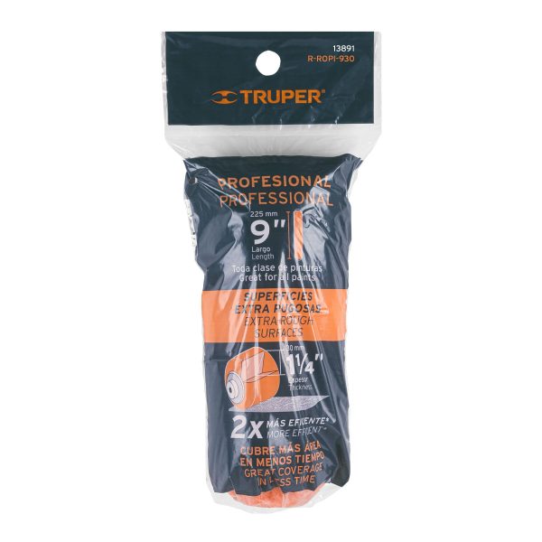 13891 - Felpa para rodillo 9' x 1-1/4' superficies extra rugosas