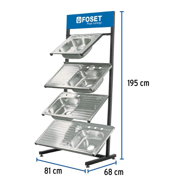 56368 - Rack para tarjas, Foset