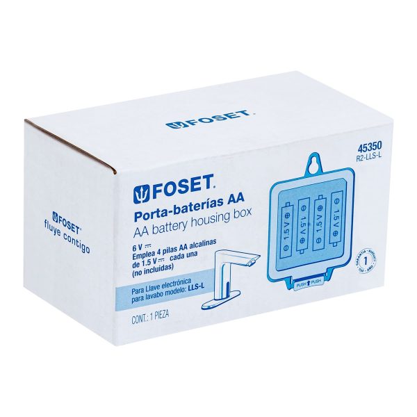 45350 - Caja porta pilas para llave de sensor LLS-L, Foset