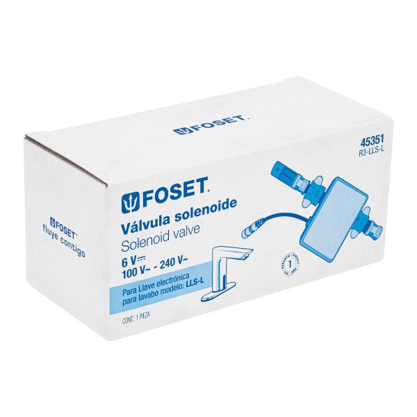 45351 - Válvula solenoide para llave de sensor LLS-L, Foset