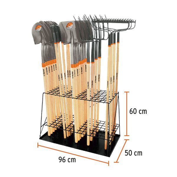 50099 - Rack de piso para herramientas de mango largo, Truper