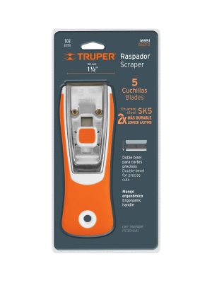 16951 - Raspador con cuchillas de 1-1/2', mango ergonómico, TRUPER