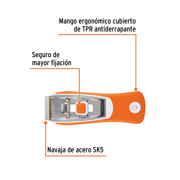 16951 - Raspador con cuchillas de 1-1/2', mango ergonómico, TRUPER