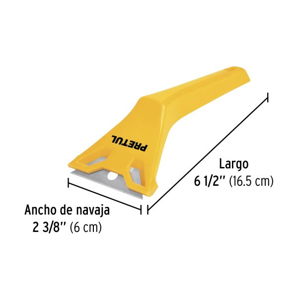 24055 - Raspador plástico con cuchilla de 2-3/8', PRETUL