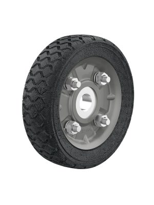 RD-51.jpg 45478 - Rueda de hule sólido 5' para diablo, un balero, Pretul