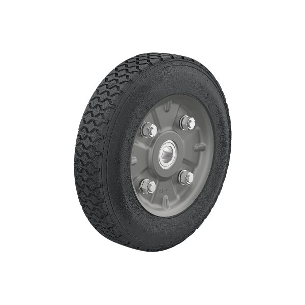 45485 - Rueda de hule sólido 8' para diablo, doble balero, Pretul