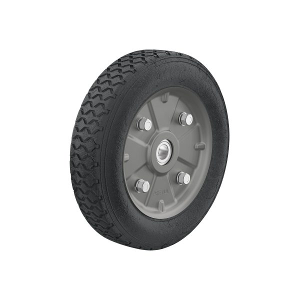 45487 - Rueda de hule sólido 9' para diablo, doble balero, Pretul