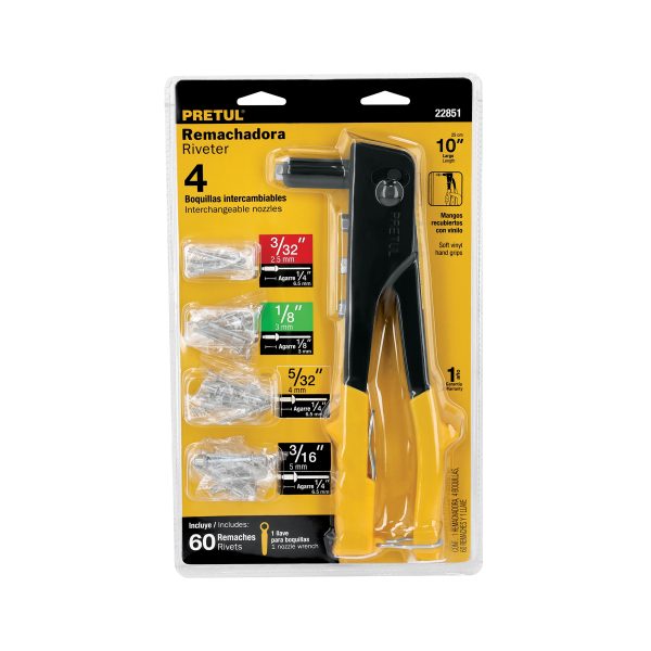 22851 - Remachadora 10' con remaches, Pretul