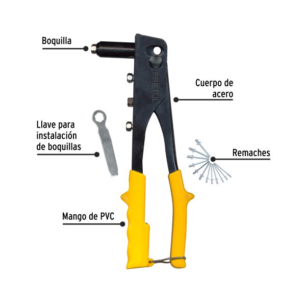 22851 - Remachadora 10' con remaches, Pretul