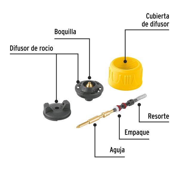 103803 - Repuestos de pistola para pintar, PIPI-20P, Truper