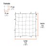 103805 - Red de carga porta equipaje de 1 m x 1 m, TRUPER