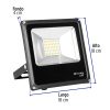 48219 - Reflector delgado de LED 20 W luz de día, Volteck