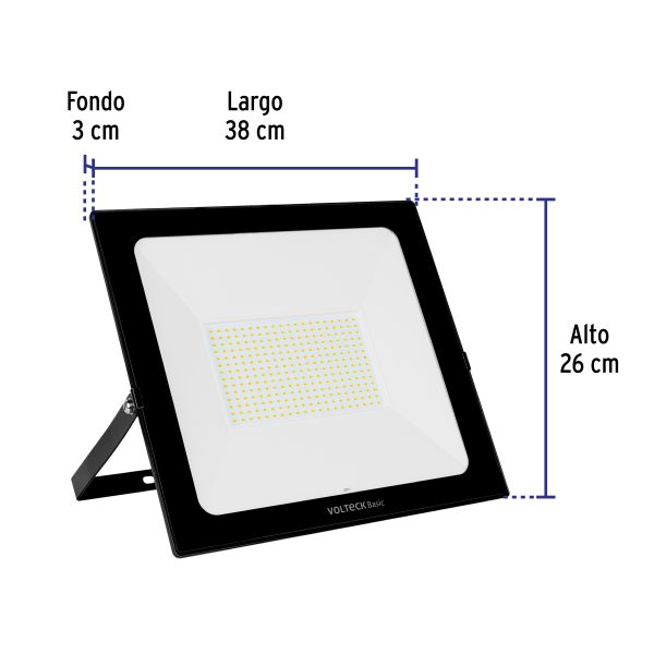 28018 - Reflector ultra delgado LED 200 W luz de día, Volteck Basic