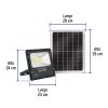 49835 - Reflector Led 60 W con panel solar, luz de día, Volteck