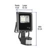 48228 - Reflector LED 10 W alta intensidad con sensor de movimiento