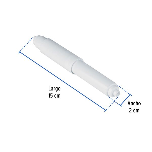 48199 - Tubo de repuesto para portarrollo, plástico, BASIC