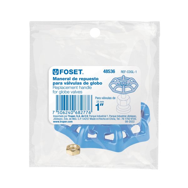 48536 - Repuesto de volante para válvulas de globo de 1', Foset