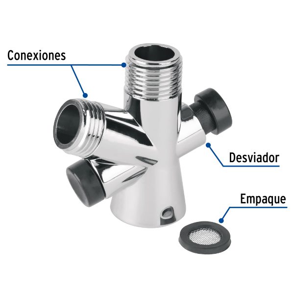 49032 - Desviador de flujo para regadera de teléfono, Foset Riviera