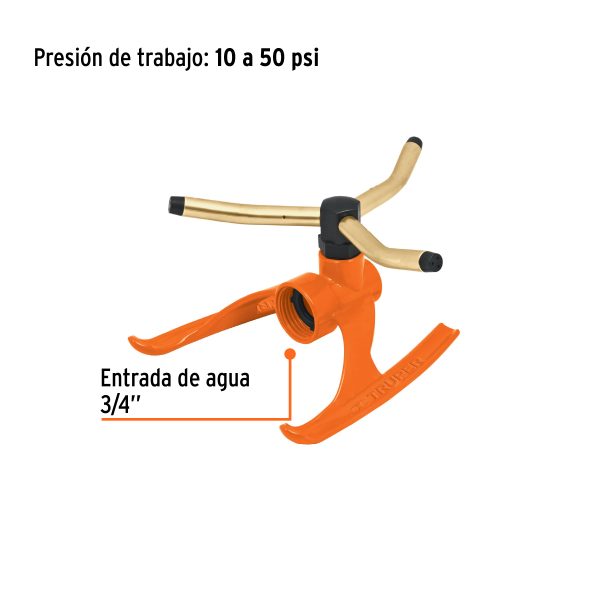 REG-3X-2FC1.jpg 10307 - Aspersor b/metálica giratorio 3 brazos de latón, Truper