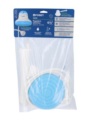 REGEL-6AE1.jpg 40239 - Regadera eléctrica, 4 temperaturas, 16.5cm, azul, Foset