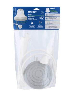 REGEL-6GE1.jpg 40238 - Regadera eléctrica, 4 temperaturas, 16.5cm, gris, Foset