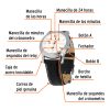 60071 - Reloj para caballero, correa de piel, Truper