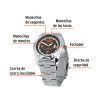 60072 - Reloj para caballero, acero inoxidable, Truper
