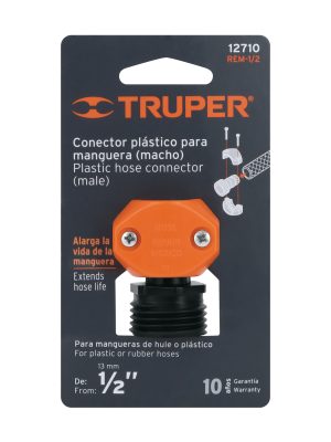 REM-1-2E1.jpg 12710 - Conector 1/2' macho de ABS para manguera, Truper