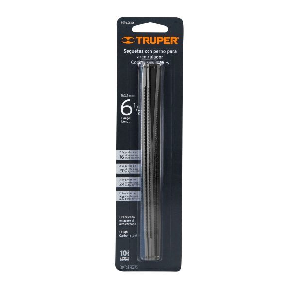 10229 - Blíster con 8 seguetas de repuesto para ACA-6X, Truper