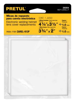 REP-CAREL-PE1.jpg 26004 - Bolsa c/3 micas para careta CAREL-11FP, 11AP y 913P, PRETUL