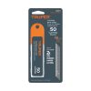 100101 - Estuche con 50 cuchillas SK4 de 18 mm para cutter, Truper