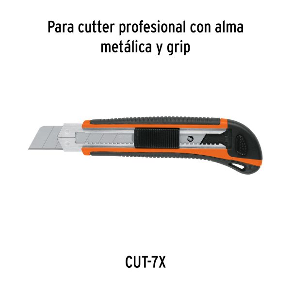 17903 - Estuche con 10 cuchillas SK4 de 25 mm para cutter, Truper