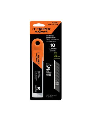 REP-CUT-7XE2.jpg 100130 - Estuche con 10 cuchillas SK2 de 25 mm para cutter, Expert