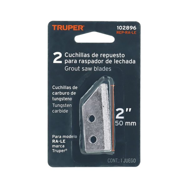 102896 - Blíster con 2 cuchillas de repuesto p/raspador RA-LE, TRUPER