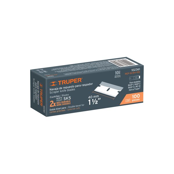 102361 - Caja con 100 cuchillas de repuesto para RASP-3,2,1 y NC-10
