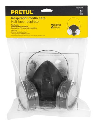 RES-2-PE1.jpg 23391 - Respirador sin cartucho, 2 filtros, Pretul