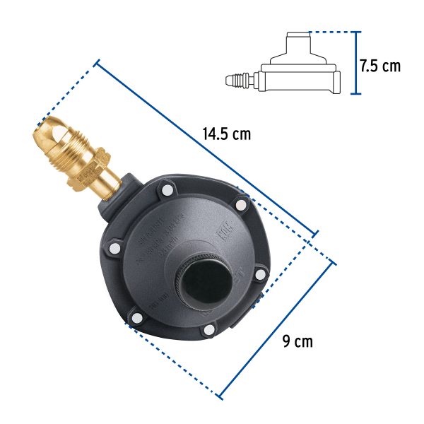 49225 - Regulador de gas L.P. de 1 vía, Foset