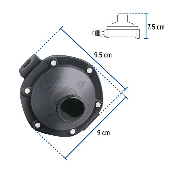 40710 - Regulador de gas 1 vía, baja presión, Foset