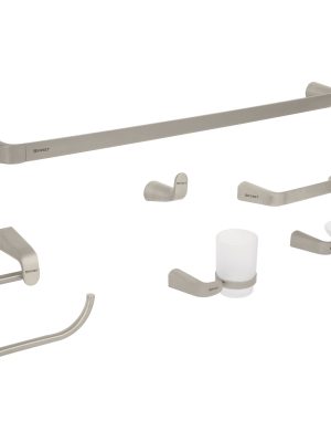 45226 - Juego de 6 accesorios para baño acabado satín, Riviera